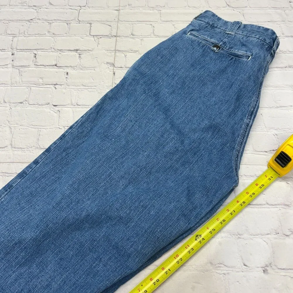 J. Crew Oarsman Men Classic Trouser Jeans Size 32x30 Blue Denim SP25 D125 -10